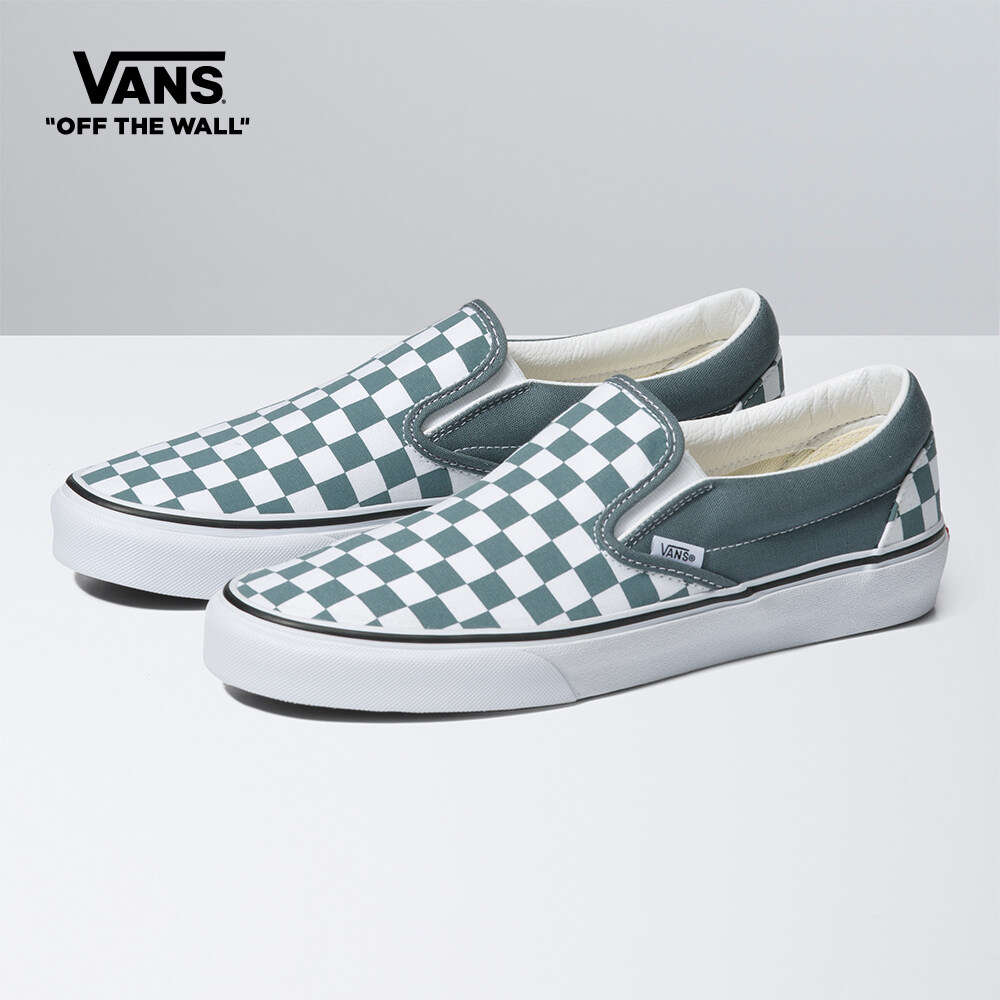 Vans Color Theory Classic Slip-On Sneakers Women (Unisex US Size) BLUE VN0A7Q5DRV21